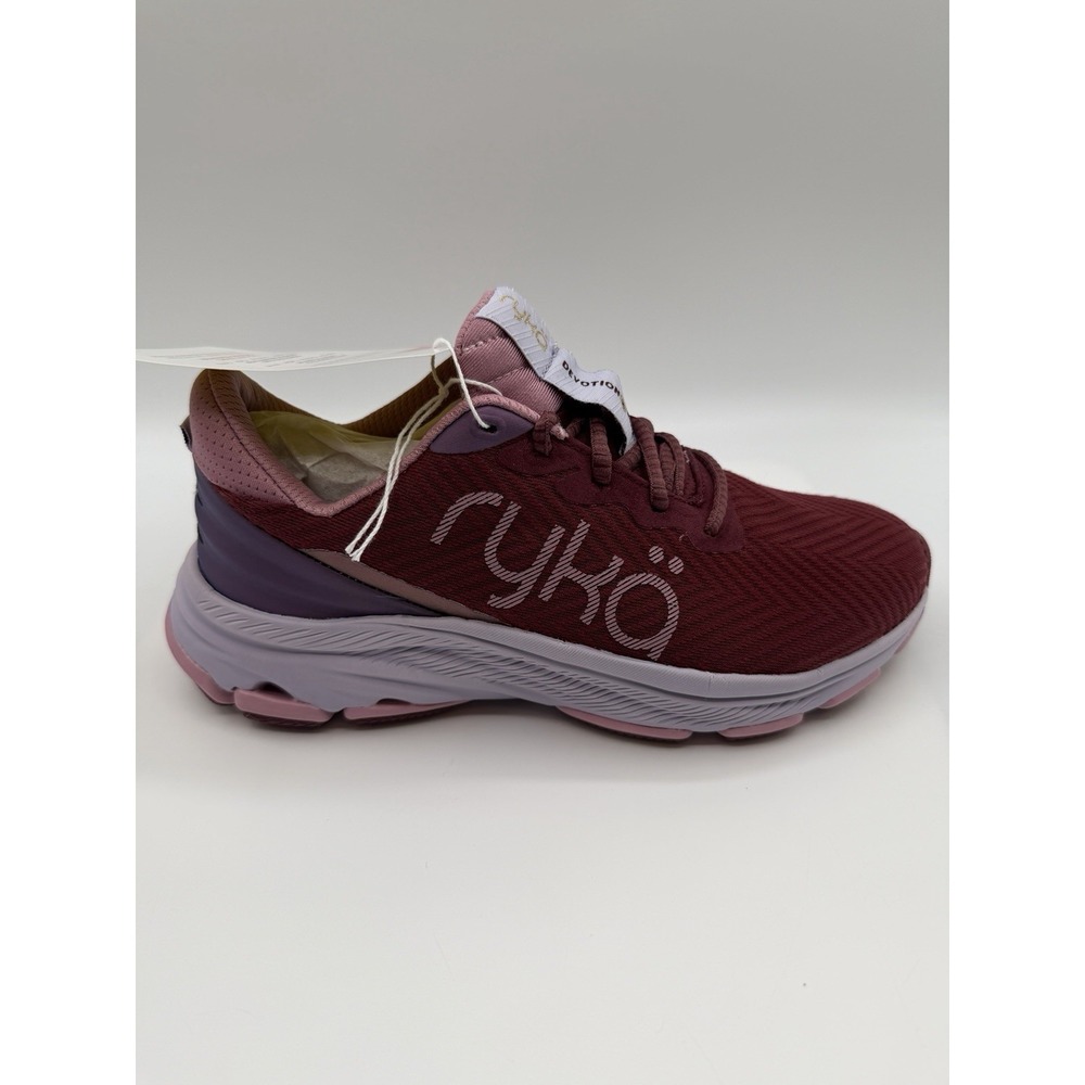 Ryka Devo X Max RS Walking Sneakers, Women's 5,Pink/Burg. Tonal Metallic/Mesh